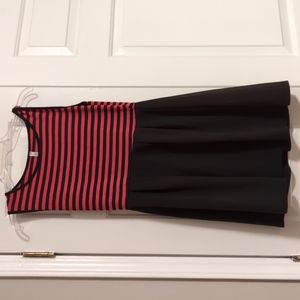 Pink and black punk dress